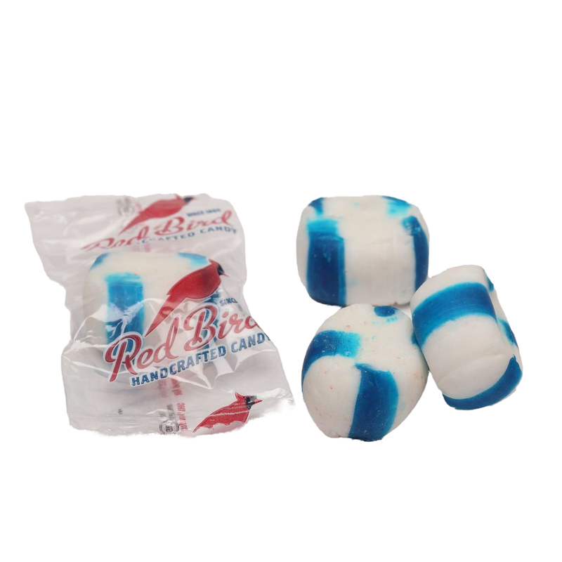 Red Bird® Soft Blue Raspberry Candy Puffs, Individually Wrapped, 52 oz Tub