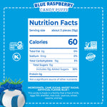Red Bird® Soft Blue Raspberry Candy Puffs, Individually Wrapped, 22 oz Tub
